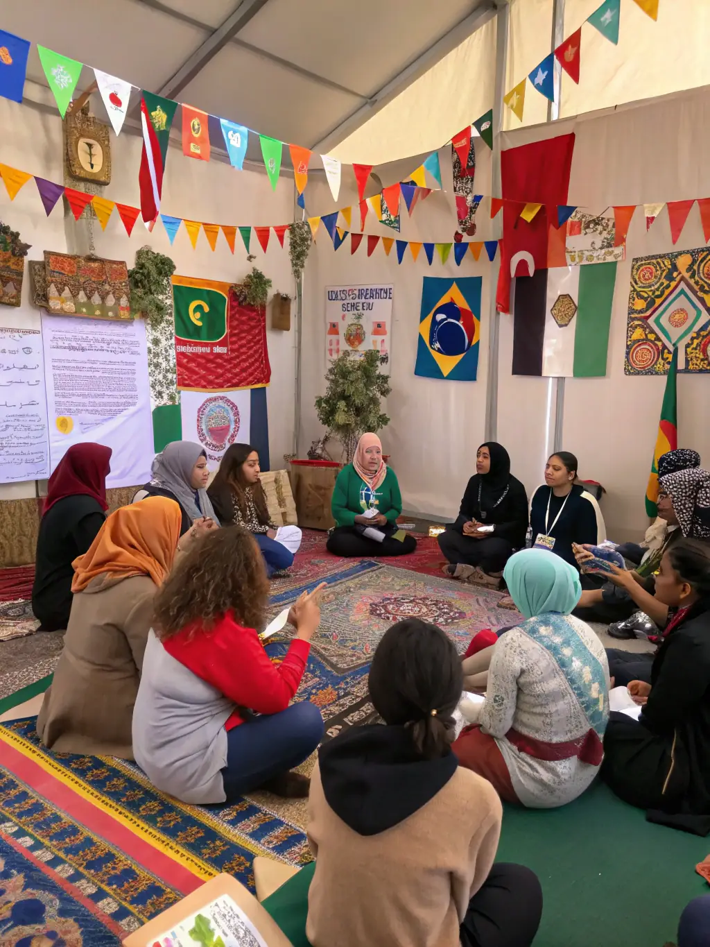 A captivating image of a community outreach program organized by the festival, showing participants engaging in an outdoor activity or cultural exchange.